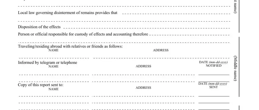 Step # 2 of filling out form 2060