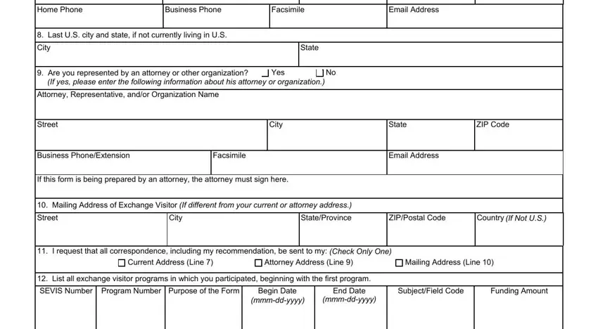 The way to fill in Form Ds 3035 portion 2