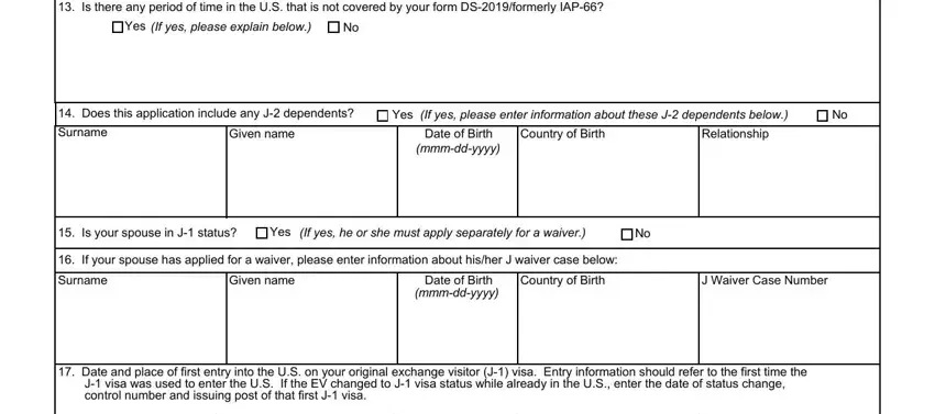 Form Ds 3035 completion process explained (step 4)