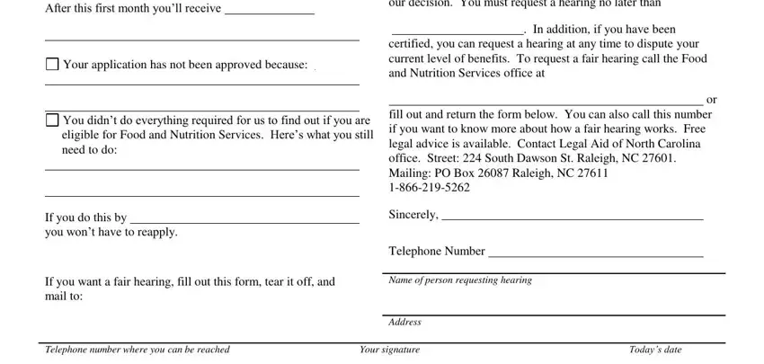 Your signature, Todays date, and of The first month youll receive in SSI