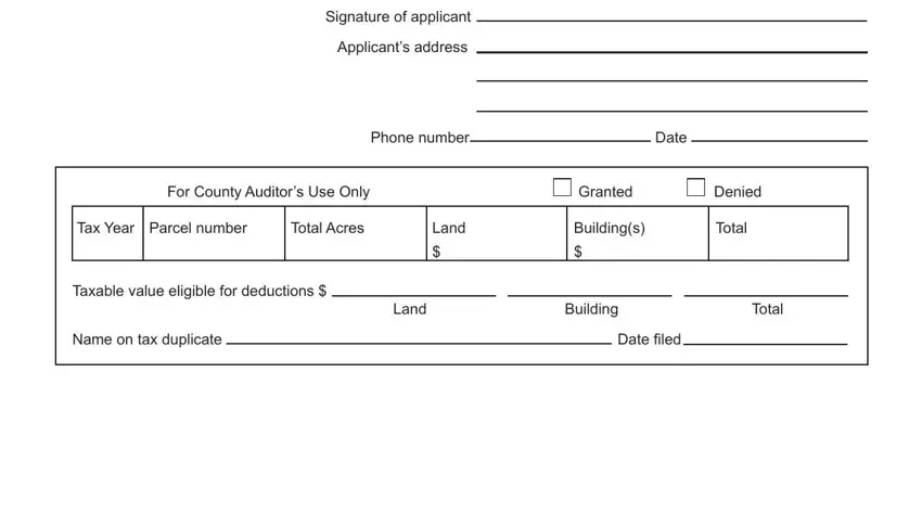 Completing segment 2 of Form Dte 105C