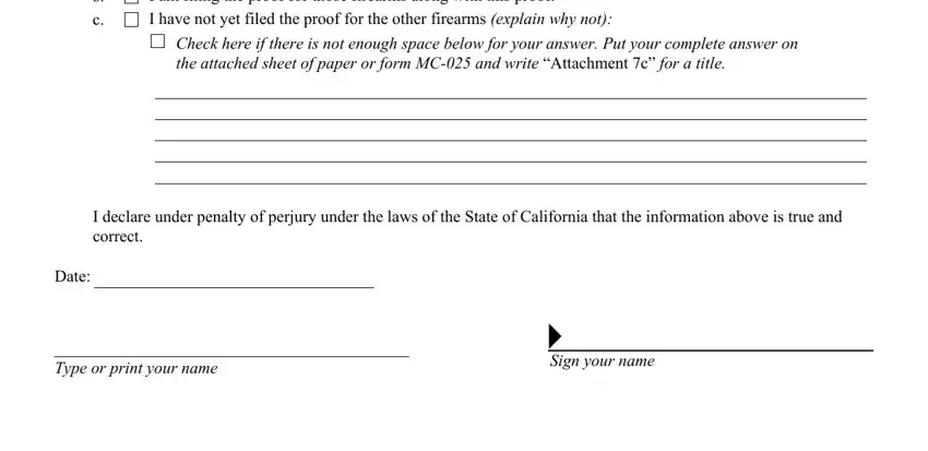 Filling out section 4 in dv 800