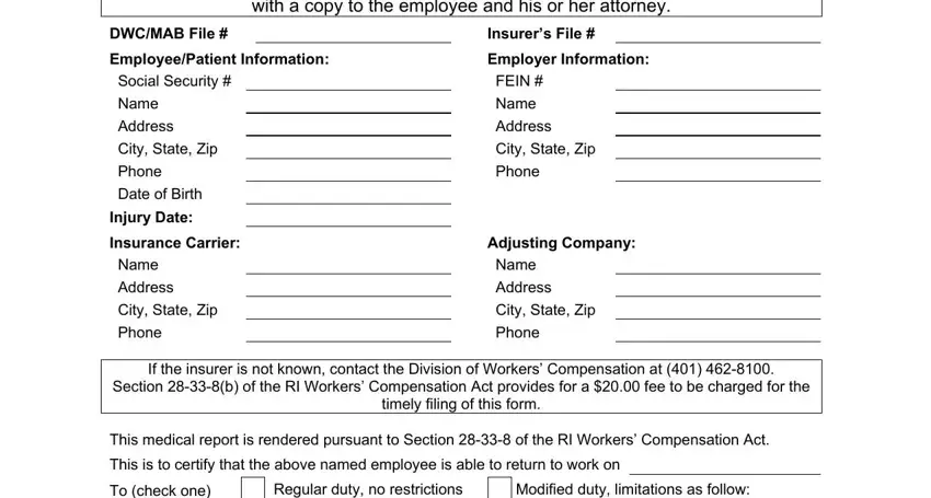 Part # 1 of filling out squatting