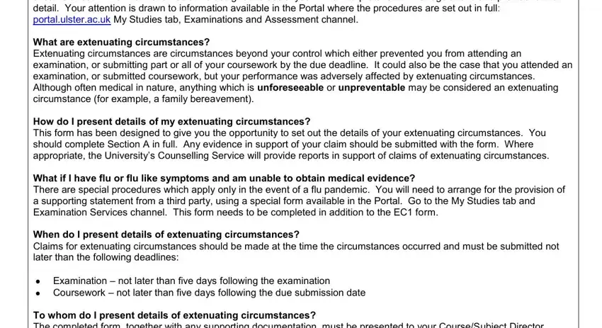 Part no. 1 for filling out form ec1 blank
