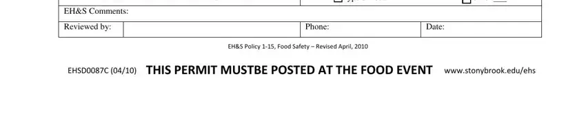 Guidelines on how to fill out Form Ehsd0087C portion 3