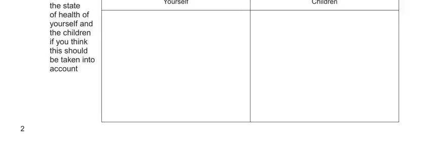 Filling out segment 5 of form e divorce download