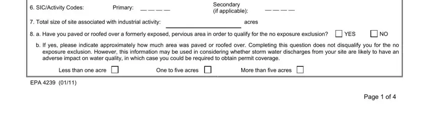 Step number 2 in submitting Form Epa 4239