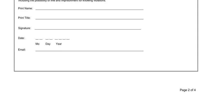 How to complete Form Epa 4239 part 4