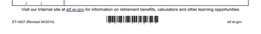 Step no. 2 for filling out Form Et 4207