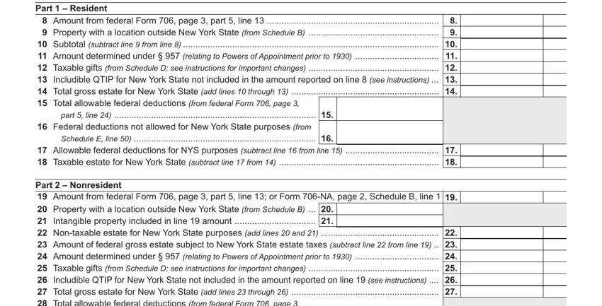 Stage no. 4 of submitting 706 form tax fillable