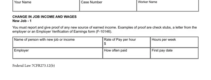 Writing segment 1 of Form F 16006