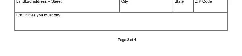Completing section 4 of Form F 16006