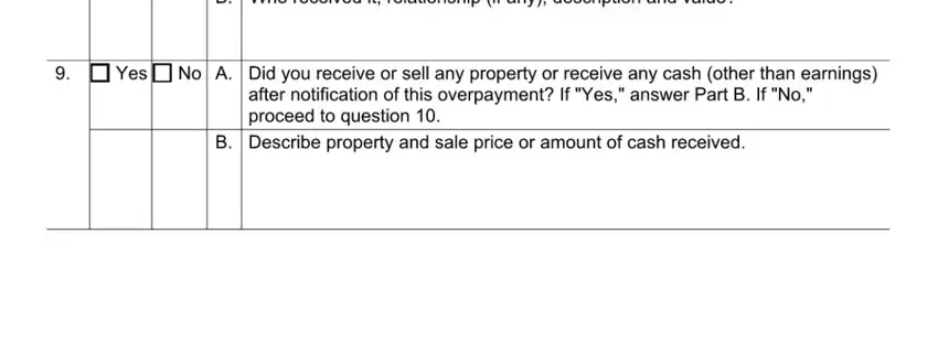 Stage number 4 for filling in Form F 22539