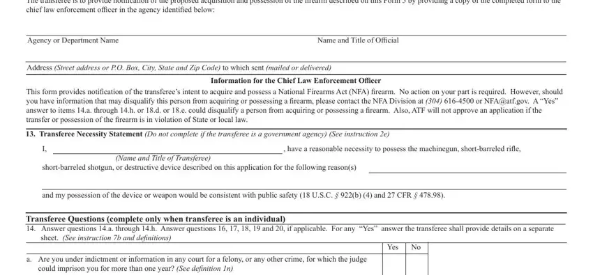 Step number 3 for submitting how to register a gun in your name