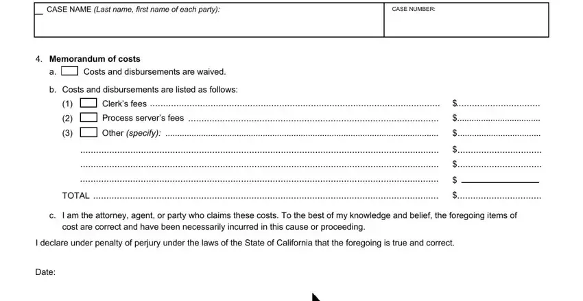 Writing part 3 in fl 165 request to enter default form