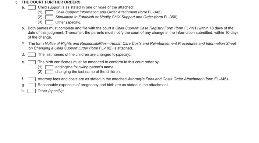 Filling in section 4 in 2020 parentage
