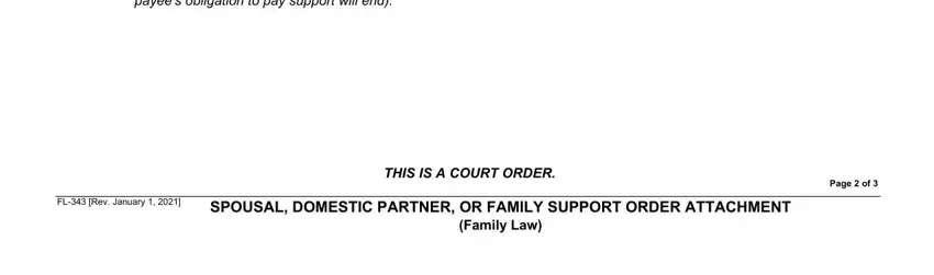 Filling out part 5 in 343 fl343 form