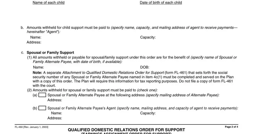 The right way to fill in california fl460 form part 5
