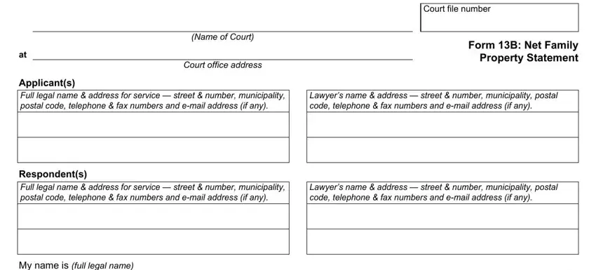 Filling in segment 1 of com divorcemate