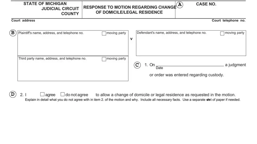 Tips on how to complete Form Foc 116 part 1