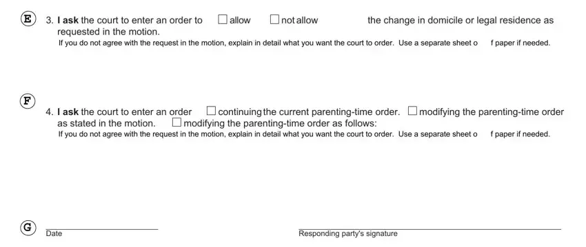 Step number 2 in filling in Form Foc 116