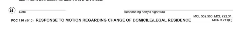 Form Foc 116 completion process shown (part 3)