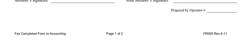 Stage # 2 for filling out social security fraudulent activity forms