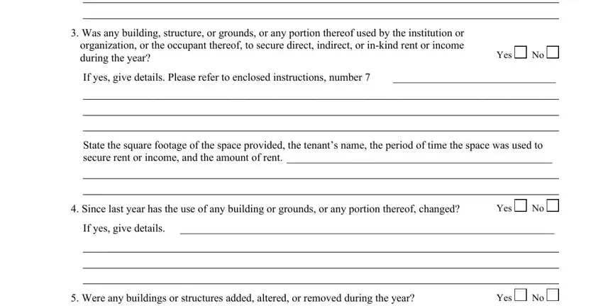 Yes, Yes, and If yes give details Please refer of dc form fp 161