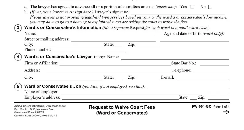 How to complete gc waive courts download stage 2