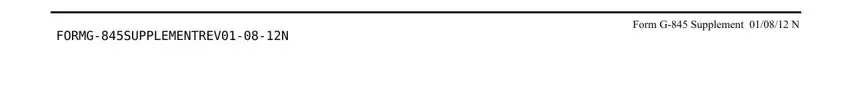 Form G 845 Supplement conclusion process shown (portion 3)