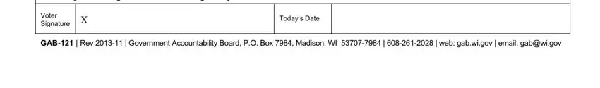 Filling out section 3 of how to wisconsin absentee