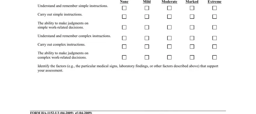 Filling in part 2 in Form Ha 1152 U3