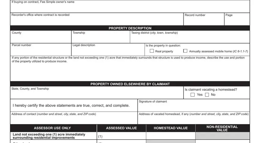 Ways to complete indiana homestead tax stage 2