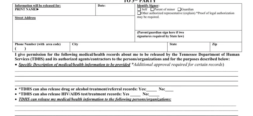 How one can fill in tennessee hipaa authorization part 1