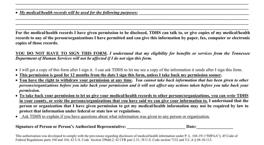 Simple tips to fill out tennessee hipaa authorization part 2