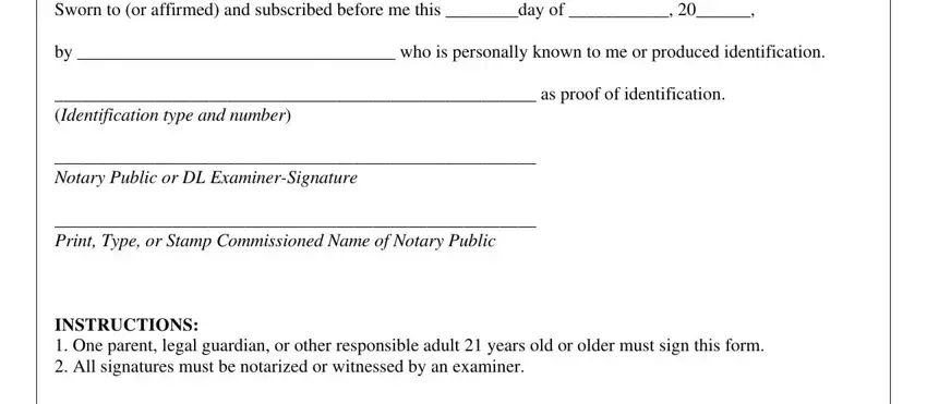 Best ways to fill in certificate of driving experience portion 2