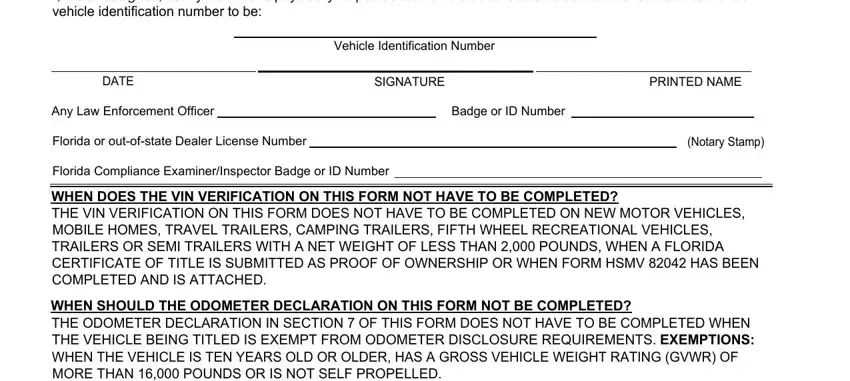 Stage no. 4 in filling out florida certificate of destruction