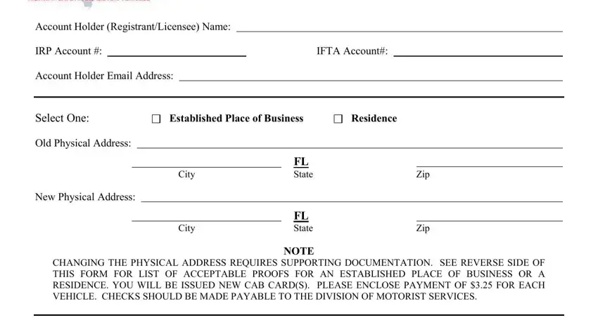 The best ways to fill out change my address on my florida drivers license step 1
