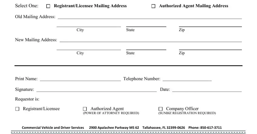 change my address on my florida drivers license conclusion process described (portion 2)