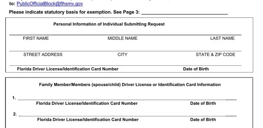 Step no. 1 of submitting B231