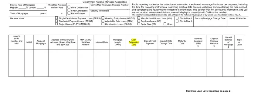 Filling in section 1 in pooled form printable