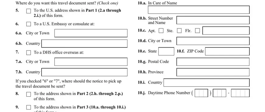 application travel document writing process detailed (step 5)