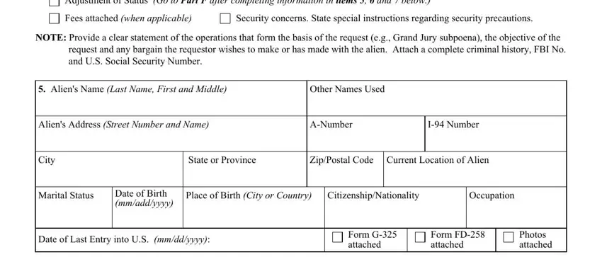 Writing segment 2 of inadmissibility
