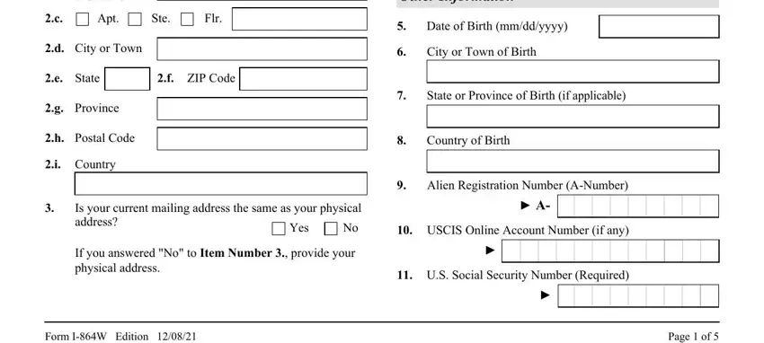 How one can complete form 864w stage 2