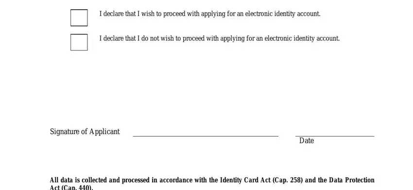 Step number 4 for filling in id1a
