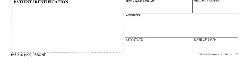 Filling out part 3 in omb no 0917 0030