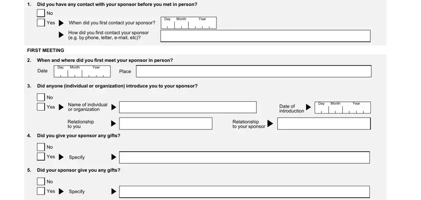 Find out how to complete sponserd spouse partner quesionnarie imm 5490 2016 portion 1