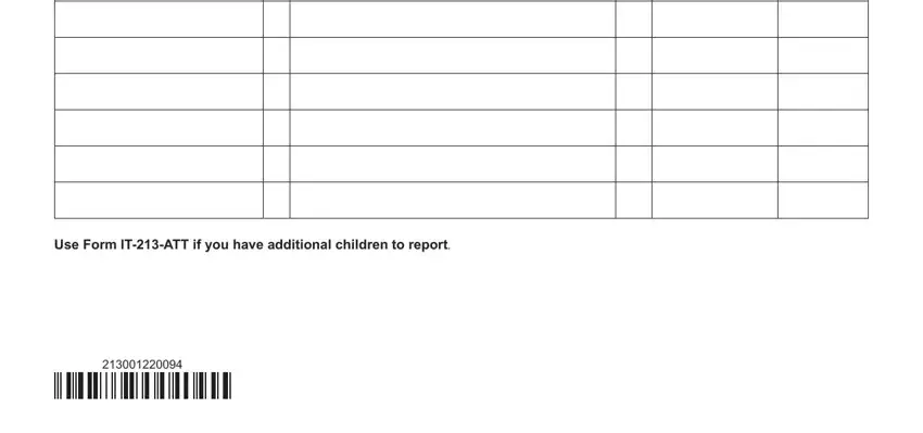 Use Form ITATT if you have, Use Form ITATT if you have, and Use Form ITATT if you have inside it 213 instructions