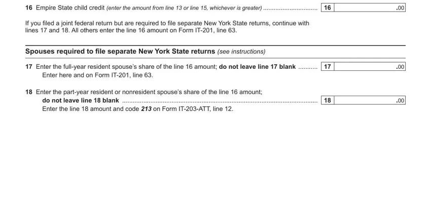 Filling out part 4 in it 213 instructions