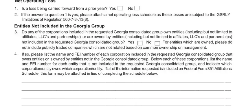 Part number 5 for completing Form It Consol